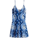 H&M A-Line Strappy Dress - Bright blue/Patterned