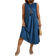 Shein JORESS Plus Size Plain Round Neck Sleeveless Dress
