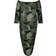 Shein Green Camouflage Printed Off Shoulder Plus Size Women's Fashionable Casual Long-Sleeved Dress