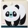 3 Sprouts Storage Box Black & White Panda