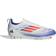 adidas Junior F50 League Laceless FG/MG - Cloud White/Solar Red/Lucid Blue