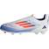 adidas Junior F50 League Laceless FG/MG - Cloud White/Solar Red/Lucid Blue