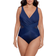 Miraclesuit Crossover One Piece Swimsuit Plus Size - Midnight