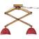 vidaXL 371934 Dark Red Pendellampa ∅ 30cm