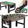 Sunnydaze Decor Modern Rustic Style 5 in 1 Multi Game Table