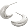 Monica Vinader Crescent Moon Medium Hoop Earrings - Silver