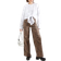 Object Leopard Wide Leg Jeans - Incense