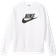 Nike Sportswear Club Fleece Men's Graphic Crew - White