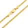 Nuragold Rope Chain Diamond Cut Necklace 2.5mm - Gold