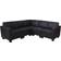 MCW Moncalieri Black Sofa 195cm 5-Sitzer