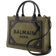 Balmain B Army Small Shopper Bag - Khaki/Black