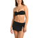 La Blanca Island Goddess Twist Bandeau Bikini Bra Top - Black