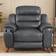 Hydeline The Dream Zero Gravity Steel Gray Armchair 40.5"