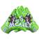 Battle Adult Money Man 2.0 Football Receiver Gloves - Neon Green