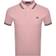 Fred Perry Twin Tipped Polo T-shirt - Dusty Rose Pink/Black