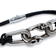 Alexander McQueen Snake & Skull Braided Leather Bracelet - Black/Silver