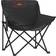 vidaXL Camping Chairs with Pocket Foldable 2 pcs Black