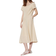 Uniqlo Linen Blend Square Neck Short Sleeve Dress - Beige