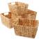 Casafield Water Hyacinth Natural Basket 12" 4pcs