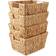 Casafield Water Hyacinth Natural Basket 12" 4pcs