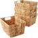 Casafield Water Hyacinth Natural Basket 12" 4pcs
