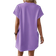 Shein LUNE Solid Hidden Pocket Batwing Sleeve Tee Dress