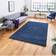 Think Rugs Sierra 9000 Shaggy Blue 120x170cm