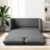 vidaXL Sleeping Function Dark Grey Sofa 112cm 2 personers
