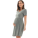 Ripe Maternity Crop Top Nursing Dress Olive/White