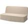 IKEA Nyhamn Naggen Beige Soffa 200cm 3-sits