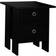 URBN Living 3 Tier Black Bedside Table 39.5x39.5cm