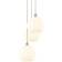 Innovations Lighting White Venetian Polished Nickel Pendant Lamp 18.5"