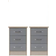 SECONIQUE Nevada Grey /Light Oak Wardrobe 154x182.5cm 4pcs