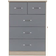 SECONIQUE Nevada Grey /Light Oak Wardrobe 154x182.5cm 4pcs