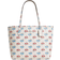 Coach City Tote Bag With Floral Print - Silver/Chalk Multi