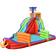 Gymax Waterslide 6 in 1 Pirate Ship Bounce House with Climbing Wall