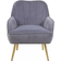 Simplie Fun Modern Mid Century Grey Armchair 30.7"