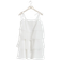 Gina Tricot Organza Frill Mini Dress - Offwhite