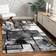 Paco Home Modern Abstract Paint Effect Grå, Vit, Svart 200.7x289.6cm