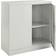 MMT Furniture Metal Grey Storage Cabinet 90x90cm