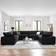 modway Commix Black Sofa 159" 8pcs