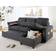 Wade Logan Brodrick Dark Gray Sofa 84" 3 Seater