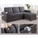 Wade Logan Brodrick Dark Gray Sofa 84" 3 Seater