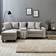 Hykkon Mitzi Grey Sofa 196cm 2Stk. 3-Sitzer