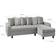 Hykkon Mitzi Grey Sofa 196cm 2Stk. 3-Sitzer