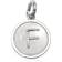 Burberry Marbled Alphabet Charm - Silver/Mother Of Pearl