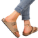 Shein Flat Summer Slippers, Large Size, Open Toe, With Belt Buckle Decorated For Casual Wear