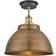 Industville Brooklyn Brass Ceiling Flush Light 33cm