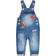 Kidscool Space Infant Embroidered Fashion Jeans Overalls - Blue