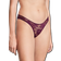 Victoria's Secret Shine Strap Cut Out Back Lace Thong Panty - Grape Soda